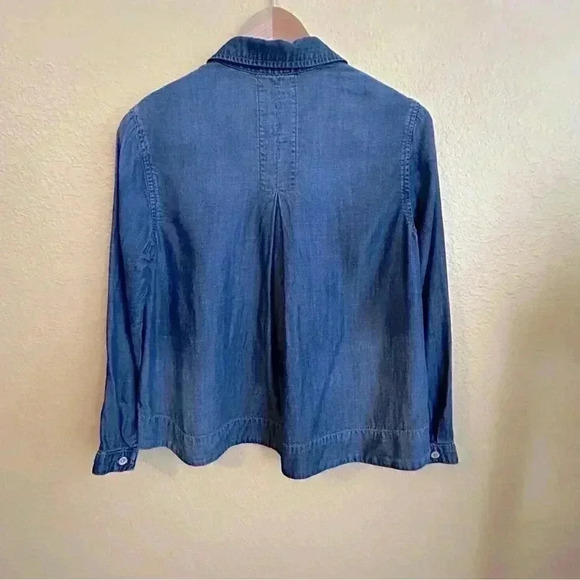 Cloth & Stone Long Sleeve Tencel Denim Top - Picture 3 of 5